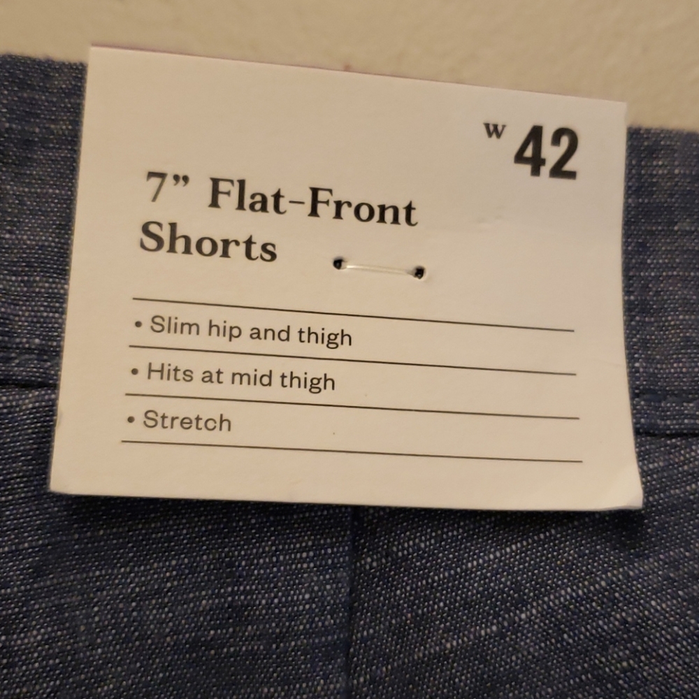 Goodfellow & Co Geneva Blue Flat Front Shorts - Picture 7 of 7